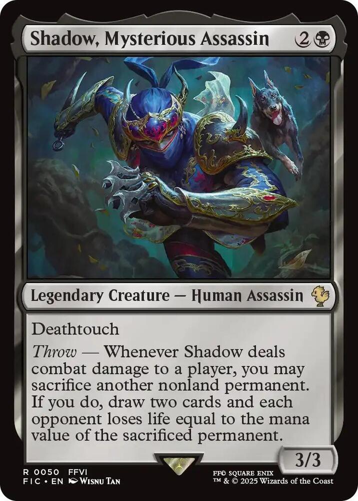 Shadow, Mysterious Assassin (Surge Foil) [Commander: FINAL FANTASY] 50