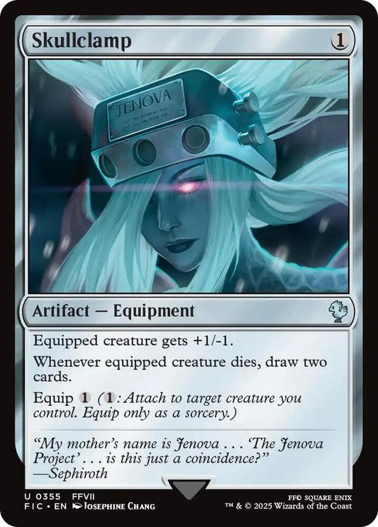 Skullclamp (Surge Foil) [Commander: FINAL FANTASY] 355