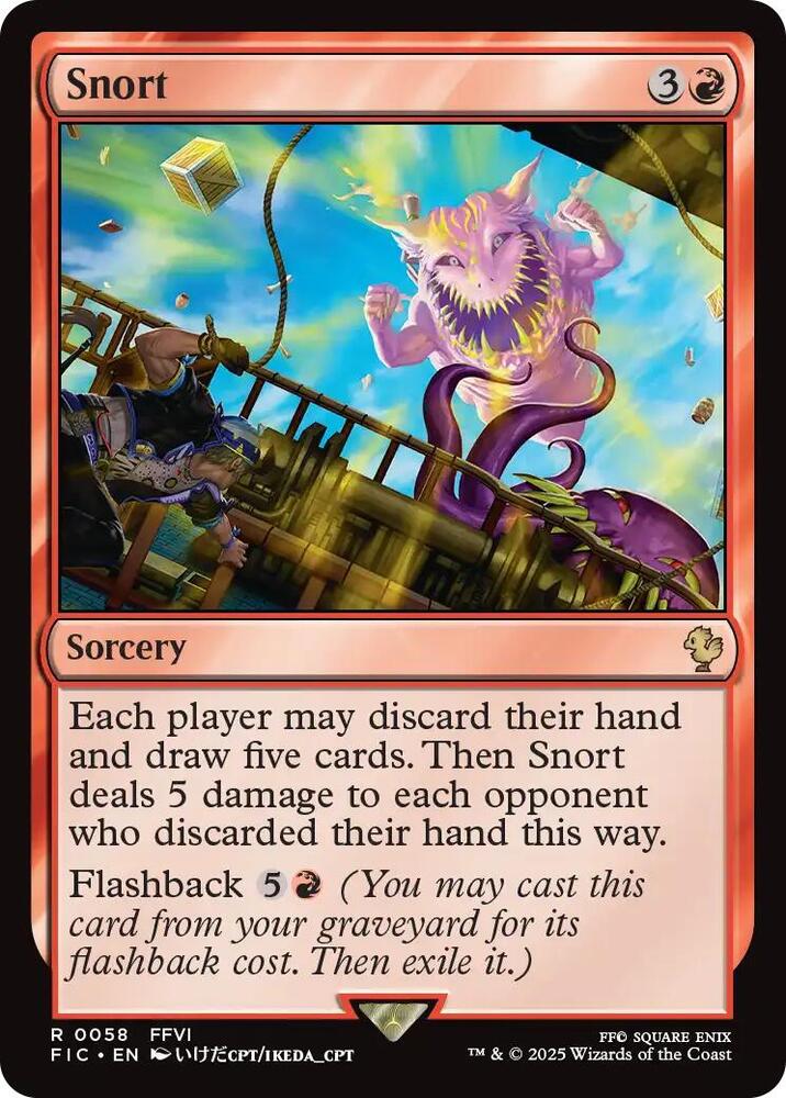 Snort (Surge Foil) [Commander: FINAL FANTASY] 58
