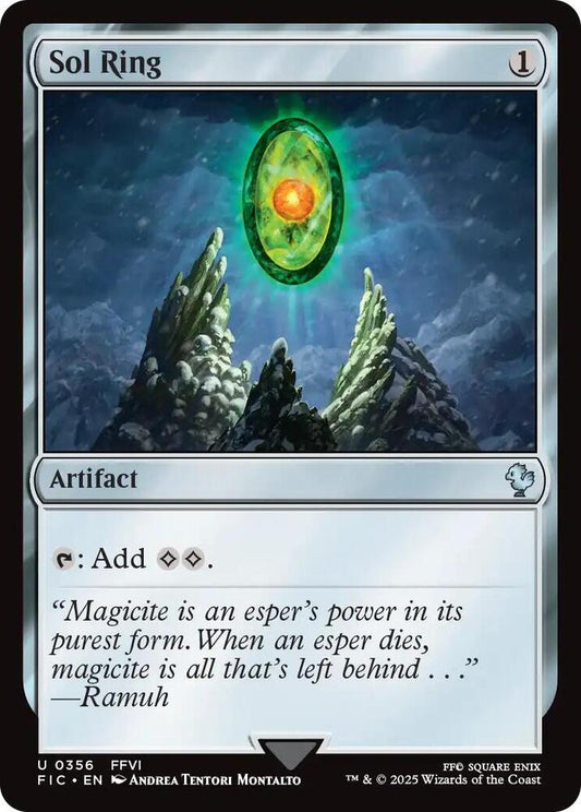 Sol Ring (0356) (Surge Foil) [Commander: FINAL FANTASY] 356