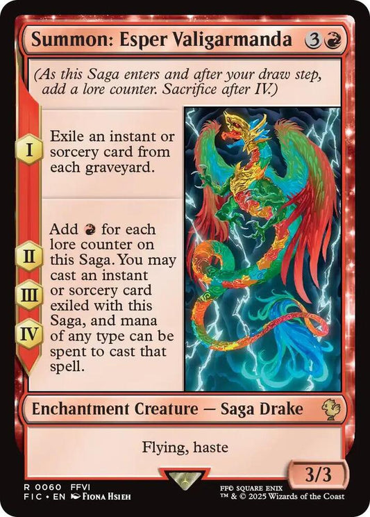 Summon: Esper Valigarmanda (Surge Foil) [Commander: FINAL FANTASY] 60