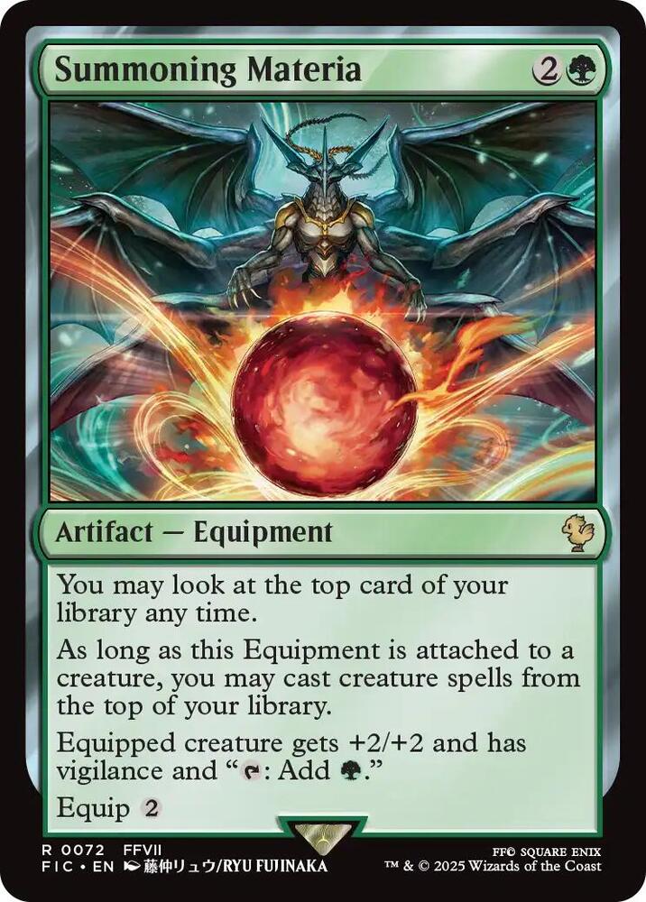 Summoning Materia (Surge Foil) [Commander: FINAL FANTASY] 72