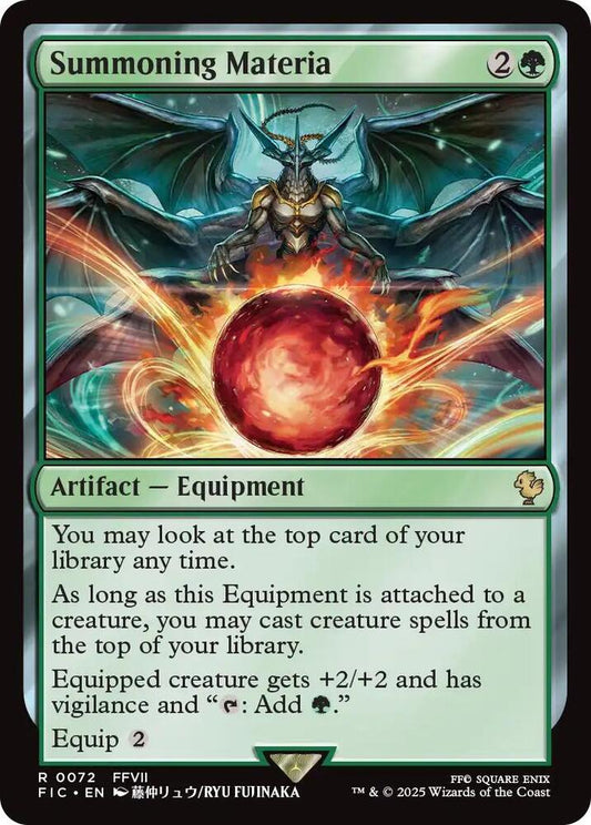 Summoning Materia (Surge Foil) [Commander: FINAL FANTASY] 72