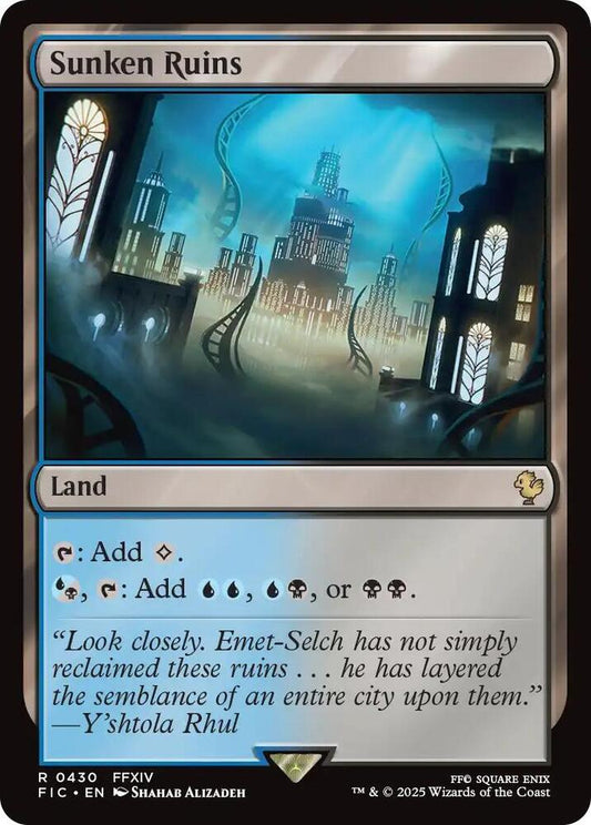 Sunken Ruins (Surge Foil) [Commander: FINAL FANTASY] 430