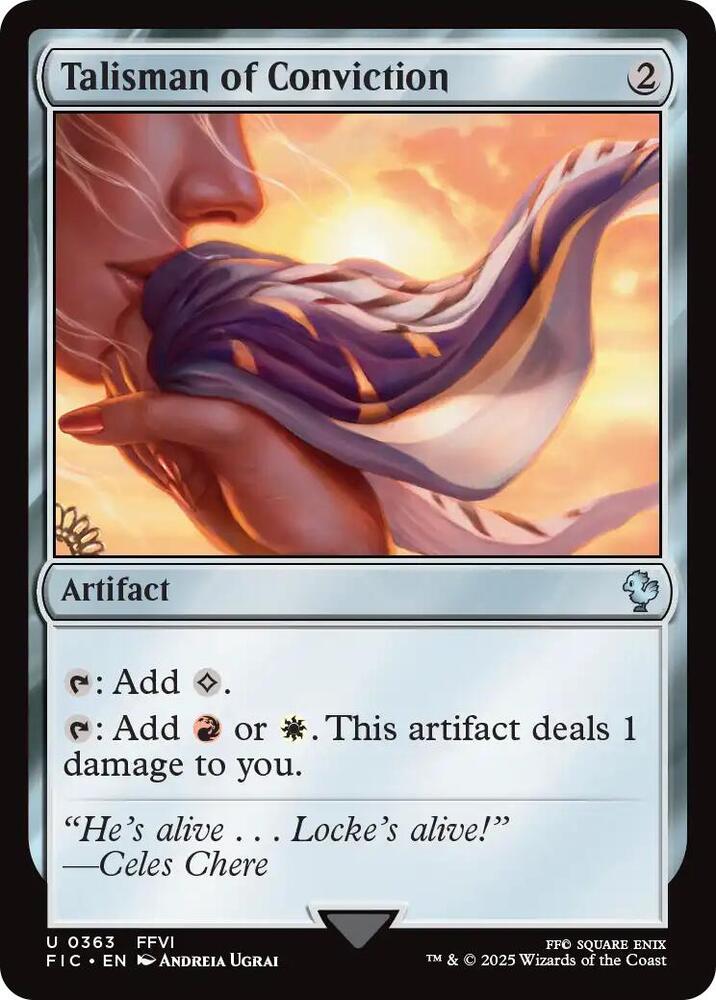 Talisman of Conviction (Surge Foil) [Commander: FINAL FANTASY] 363