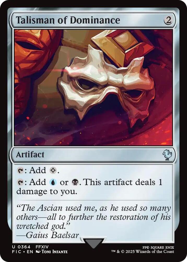 Talisman of Dominance (Surge Foil) [Commander: FINAL FANTASY] 364