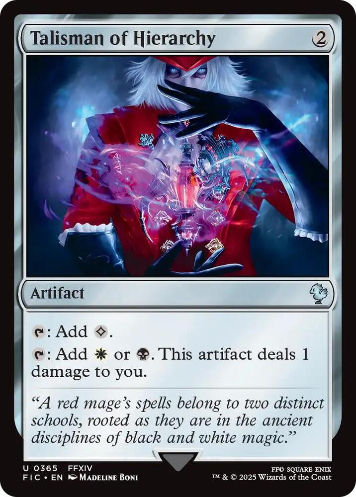 Talisman of Hierarchy (Surge Foil) [Commander: FINAL FANTASY] 365