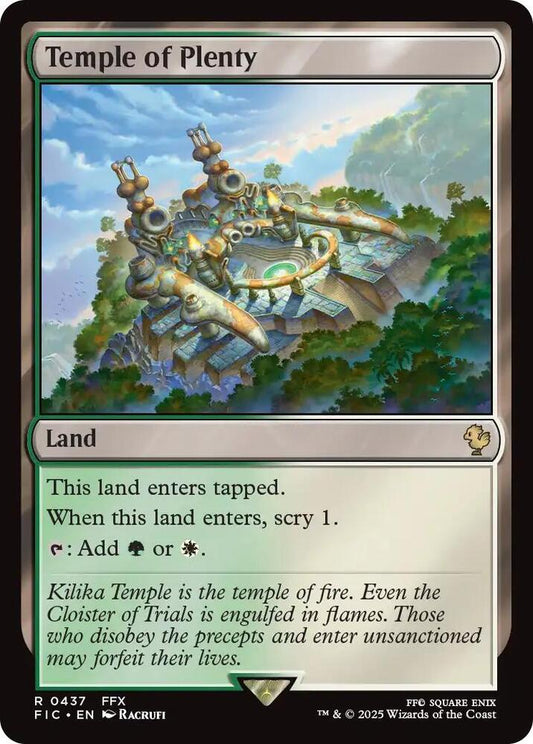 Temple of Plenty (Surge Foil) [Commander: FINAL FANTASY] 437