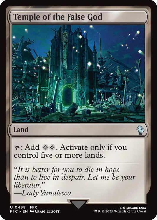 Temple of the False God (Surge Foil) [Commander: FINAL FANTASY] 438