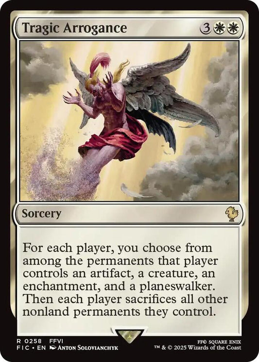 Tragic Arrogance (Surge Foil) [Commander: FINAL FANTASY] 258