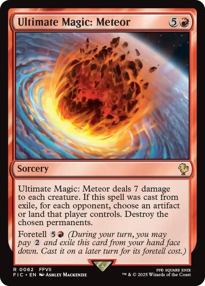 Ultimate Magic: Meteor (Surge Foil) [Commander: FINAL FANTASY] 62