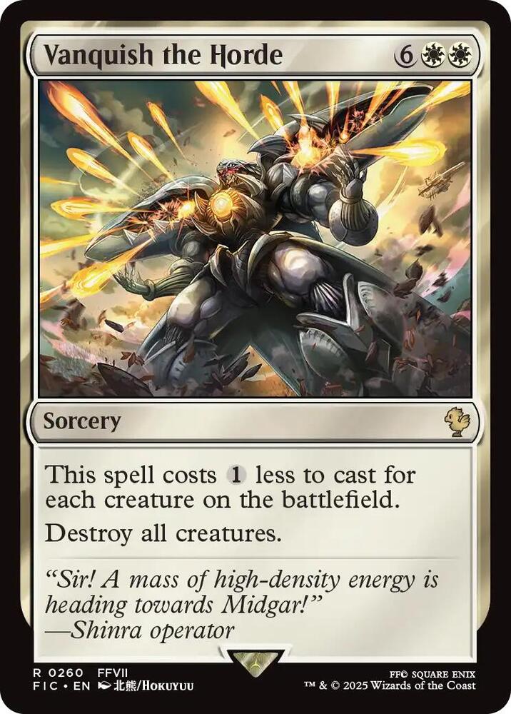 Vanquish the Horde (Surge Foil) [Commander: FINAL FANTASY] 260