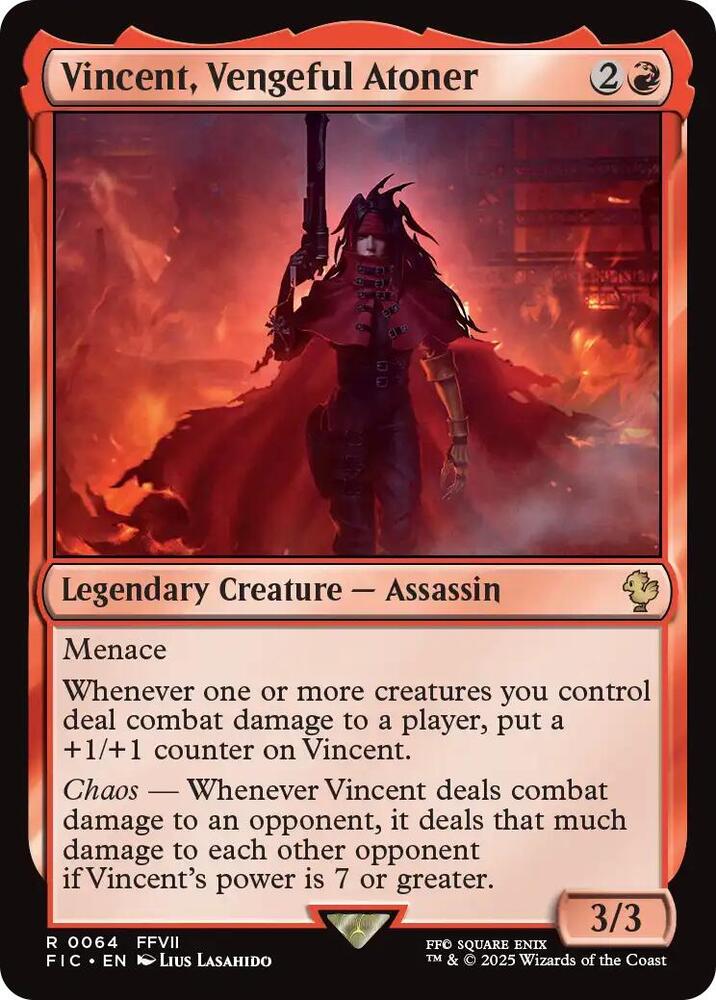 Vincent, Vengeful Atoner (Surge Foil) [Commander: FINAL FANTASY] 64