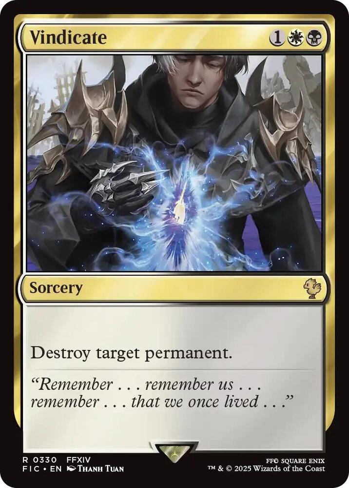 Vindicate (Surge Foil) [Commander: FINAL FANTASY] 330