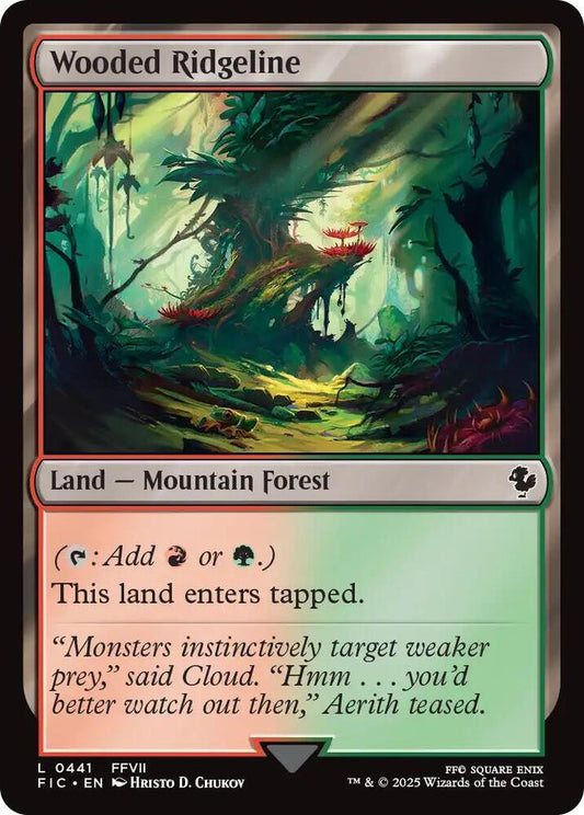 Wooded Ridgeline (Surge Foil) [Commander: FINAL FANTASY] 441