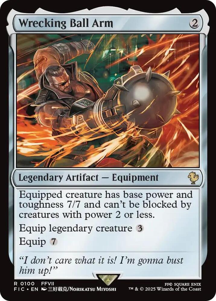 Wrecking Ball Arm (Surge Foil) [Commander: FINAL FANTASY] 100