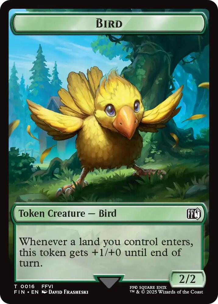 Bird (0016) // Wizard (0014) Double-Sided Token [FINAL FANTASY] 16 // 14