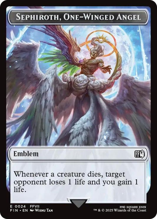 Emblem - Sephiroth, One-Winged Angel // Robot Warrior Double-Sided Token [FINAL FANTASY] 24 // 12