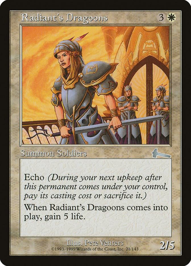 Radiant's Dragoons [Urza's Legacy] 21