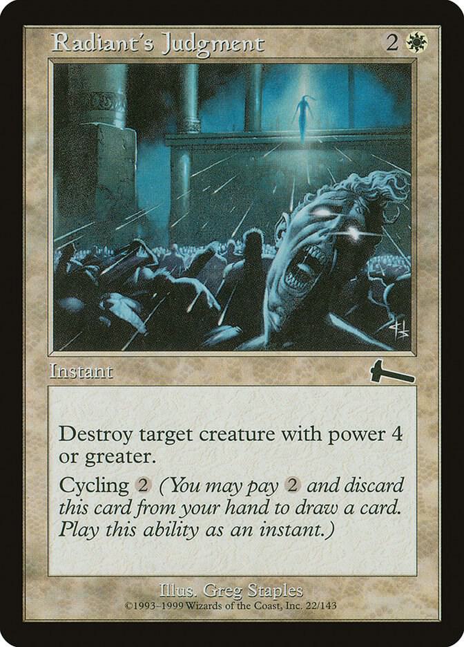 Radiant's Judgment [Urza's Legacy] 22