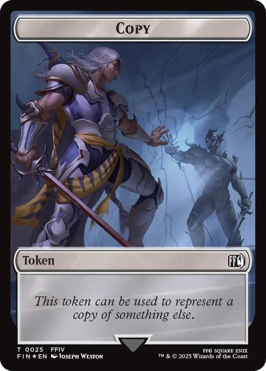 Copy (0025) // Moogle (0034) Double-Sided Token (Surge Foil) [FINAL FANTASY] 25 // 34