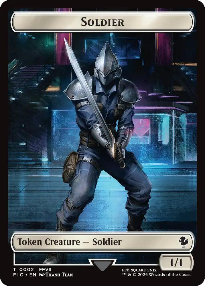 Soldier // Rebel Double-Sided Token [Commander: FINAL FANTASY] 2 // 7