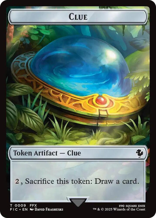 Clue // Treasure Double-Sided Token [Commander: FINAL FANTASY] 9 // 23