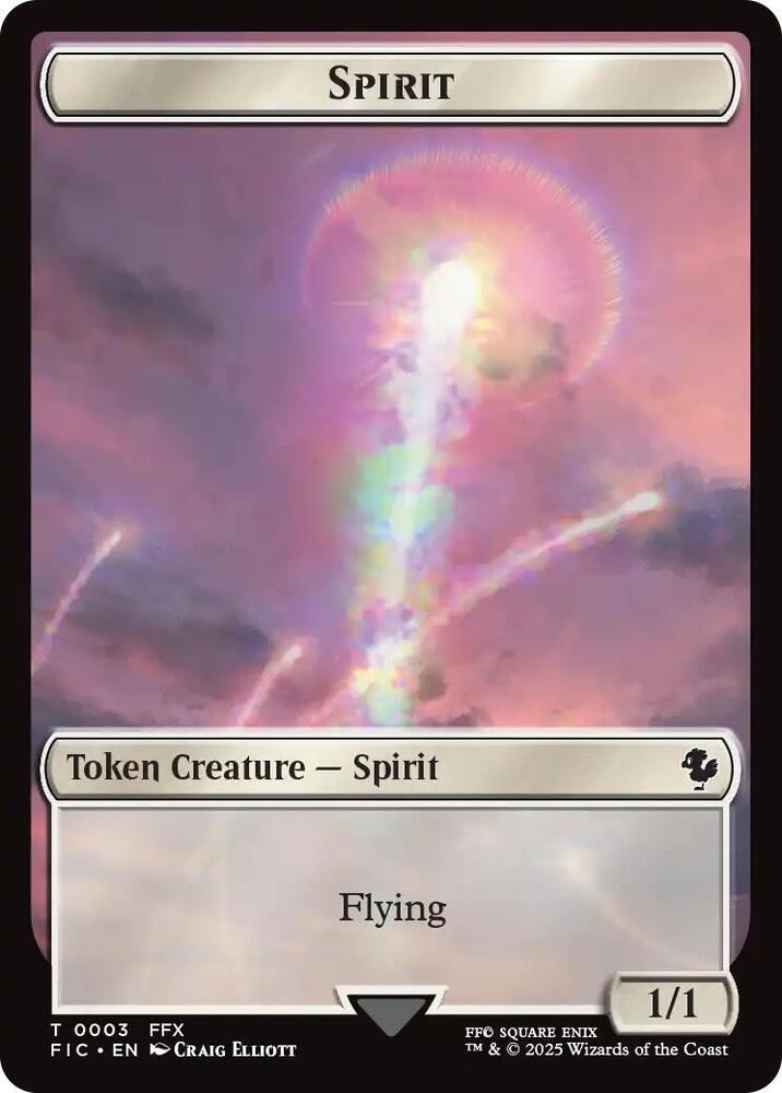Spirit // Squid Double-Sided Token [Commander: FINAL FANTASY] 3 // 5