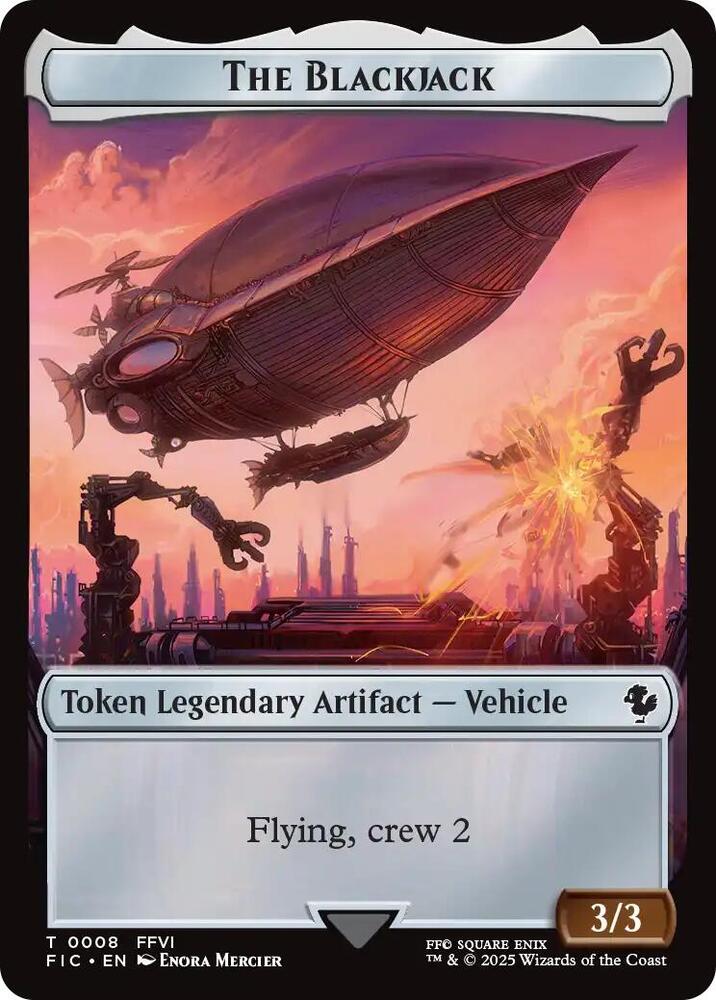 The Blackjack // The Monarch Double-Sided Token (Surge Foil) [Commander: FINAL FANTASY] 8 // 11