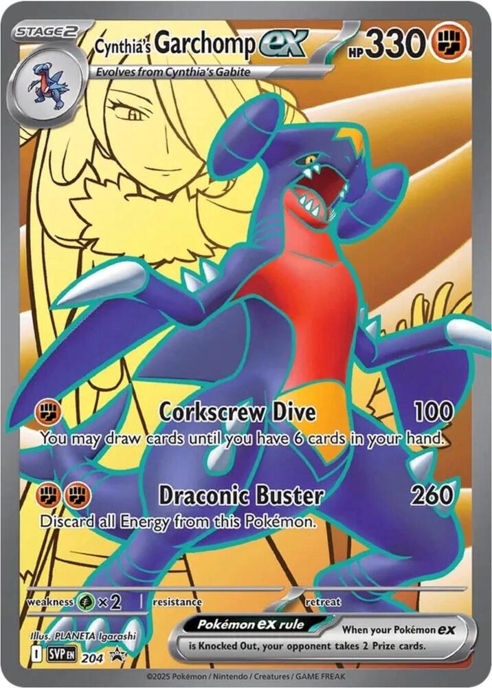 Cynthia's Garchomp ex [SV: Scarlet & Violet Promo Cards] 204