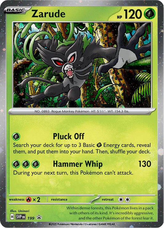 Zarude - 199 (Cosmos Holo) [SV: Scarlet & Violet Promo Cards] 199