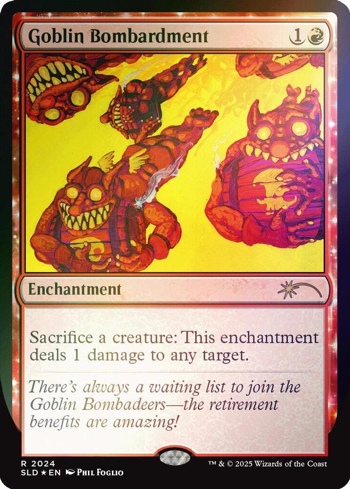 Goblin Bombardment (2024) (Rainbow Foil) [Secret Lair Drop Series] 2024
