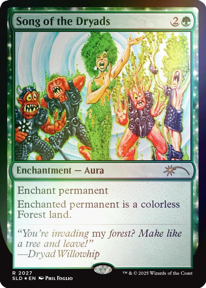 Song of the Dryads (2027) (Rainbow Foil) [Secret Lair Drop Series] 2027