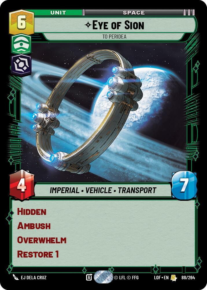 Eye of Sion - To Peridea [Legends of the Force] 088/264