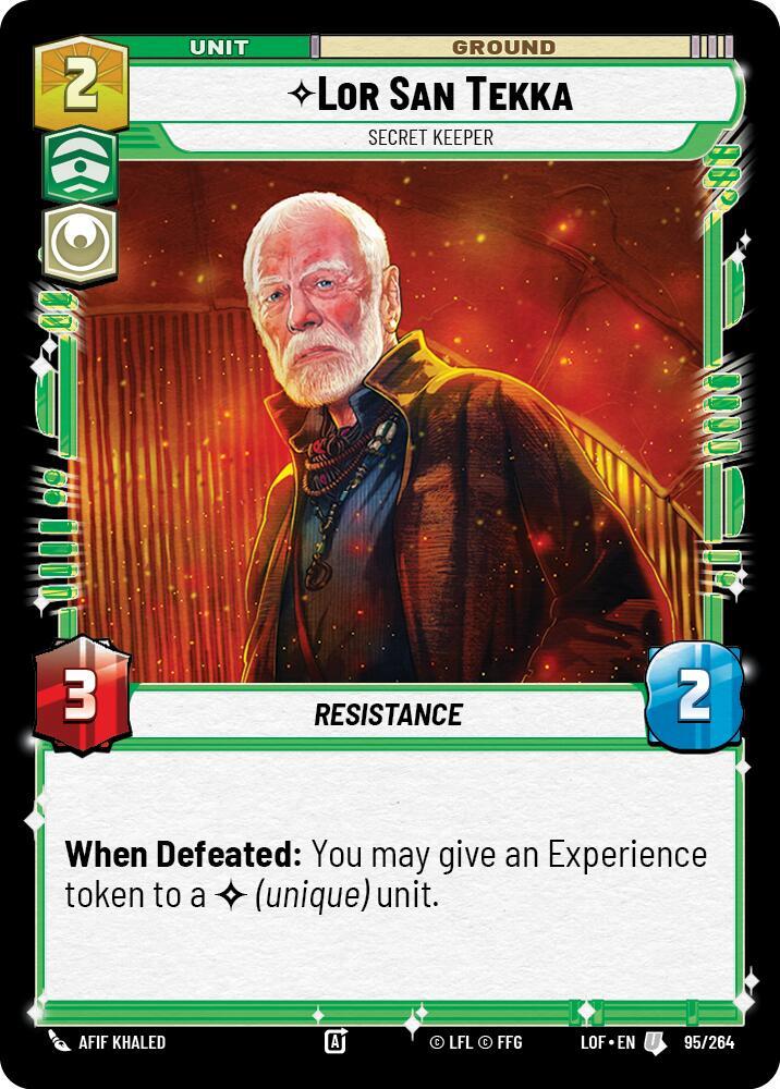 Lor San Tekka - Secret Keeper [Legends of the Force] 095/264