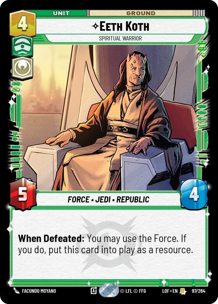 Eeth Koth - Spiritual Warrior [Legends of the Force] 097/264