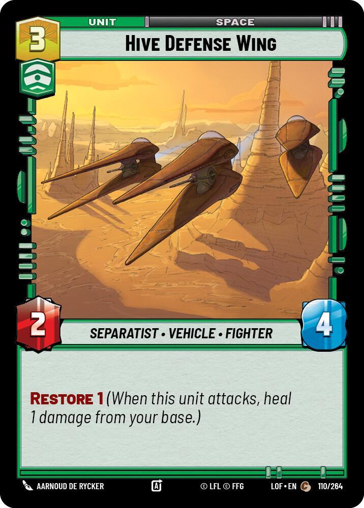 Hive Defense Wing [Legends of the Force] 110/264