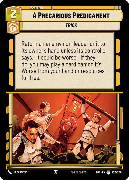 A Precarious Predicament [Legends of the Force] 222/264
