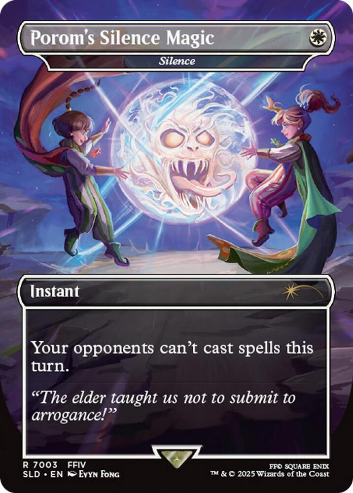Porom's Silence Magic - Silence (Rainbow Foil) [Secret Lair Drop Series] 7003