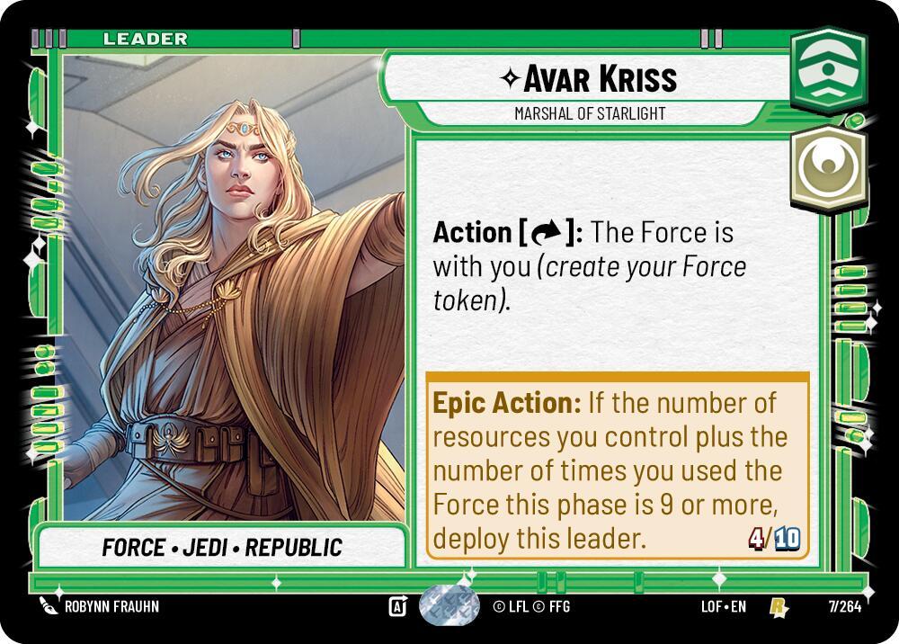 Avar Kriss - Marshal of Starlight [Legends of the Force] 007/264