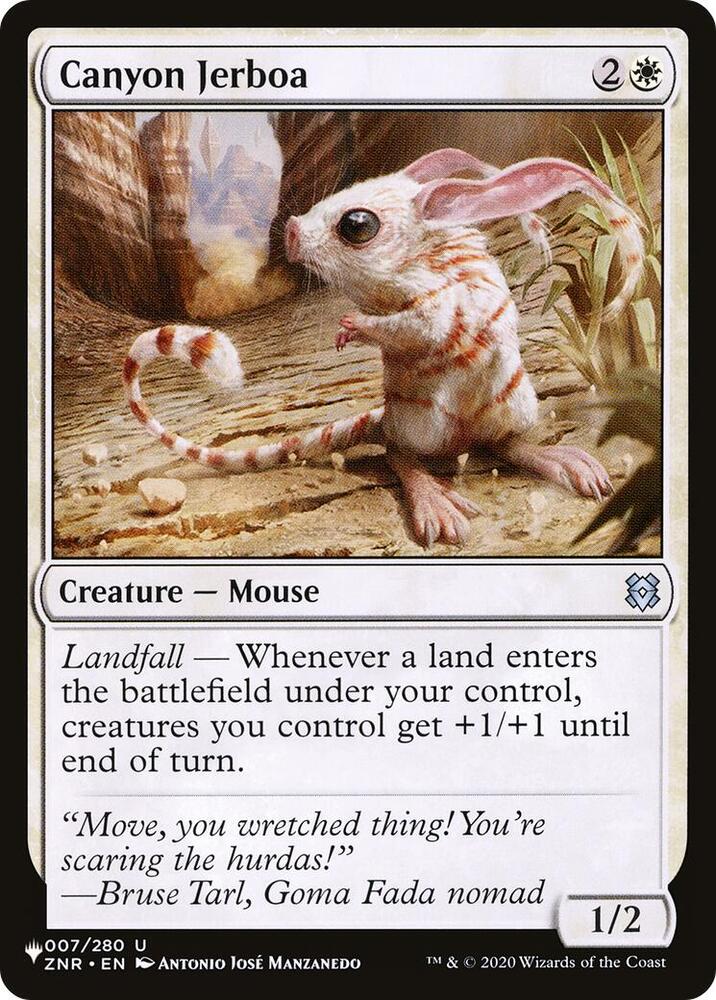Canyon Jerboa [The List Reprints] 007/280