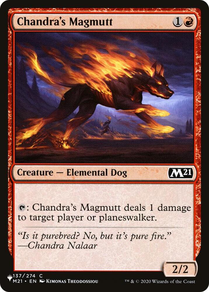 Chandra's Magmutt [The List Reprints] 137/274