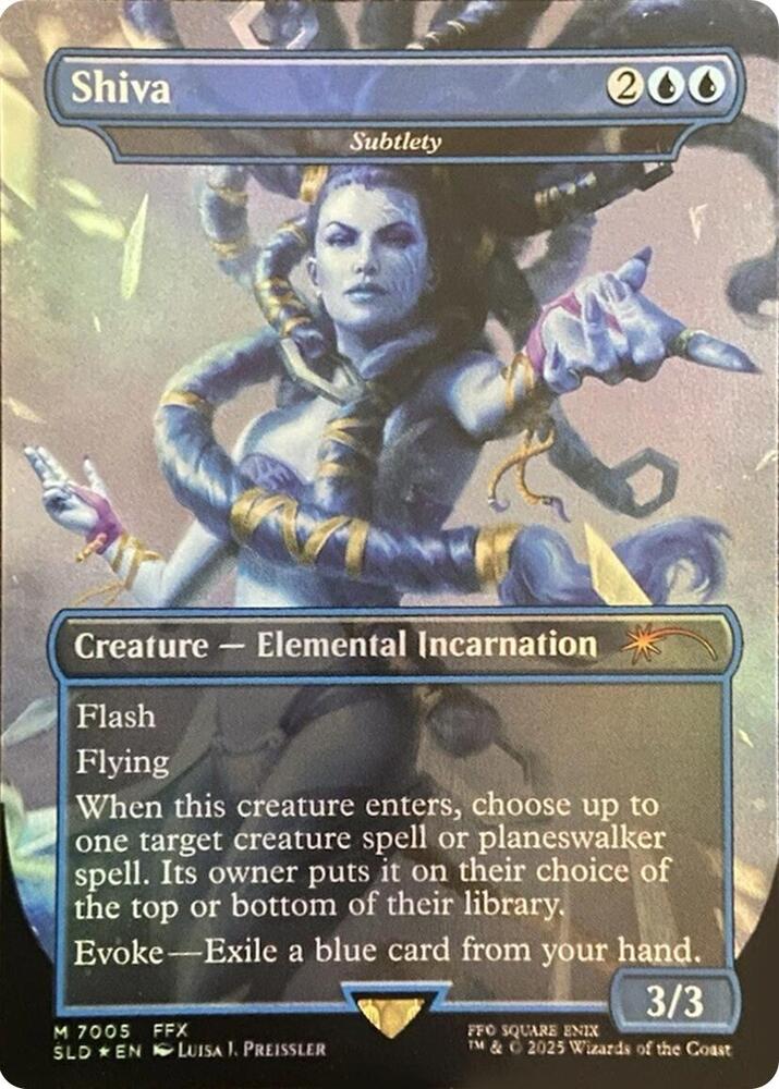 Shiva - Subtlety (Rainbow Foil) [Secret Lair Drop Series] 7005