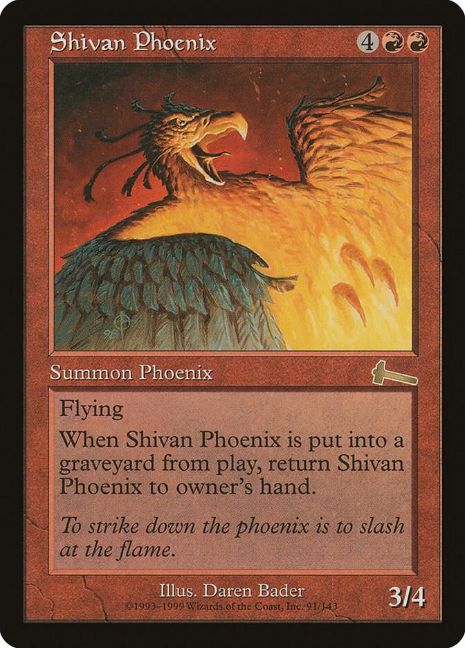 Shivan Phoenix [Urza's Legacy] 91