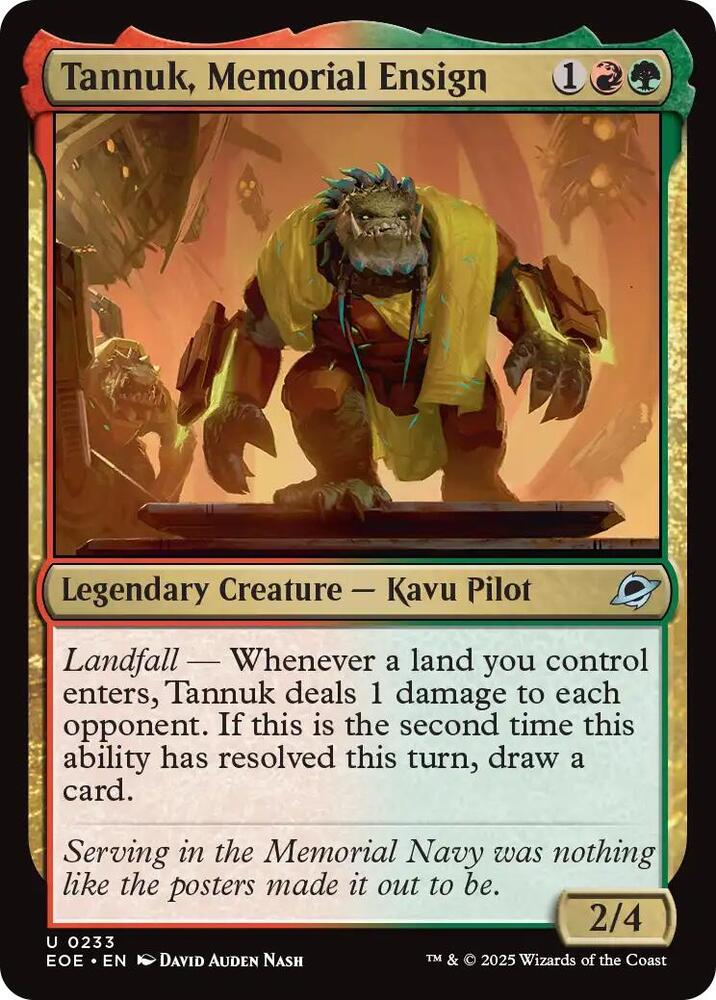 Tannuk, Memorial Ensign [Edge of Eternities] 233