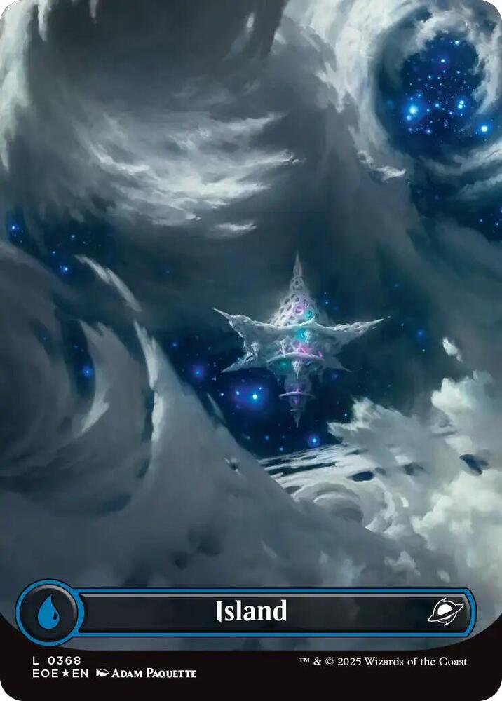 Island (0368) (Borderless) (Galaxy Foil) [Edge of Eternities] 368