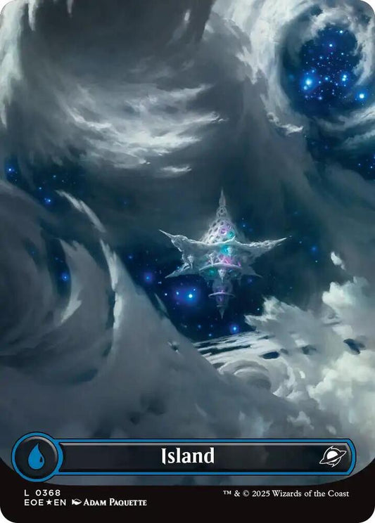 Island (0368) (Borderless) (Galaxy Foil) [Edge of Eternities] 368