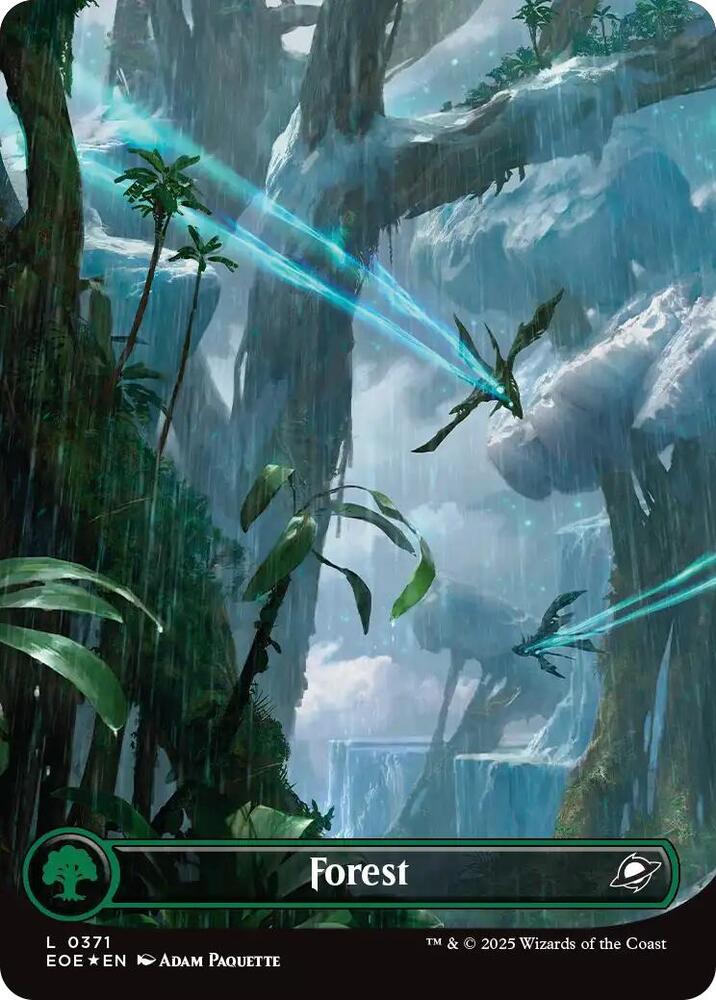 Forest (0371) (Borderless) (Galaxy Foil) [Edge of Eternities] 371