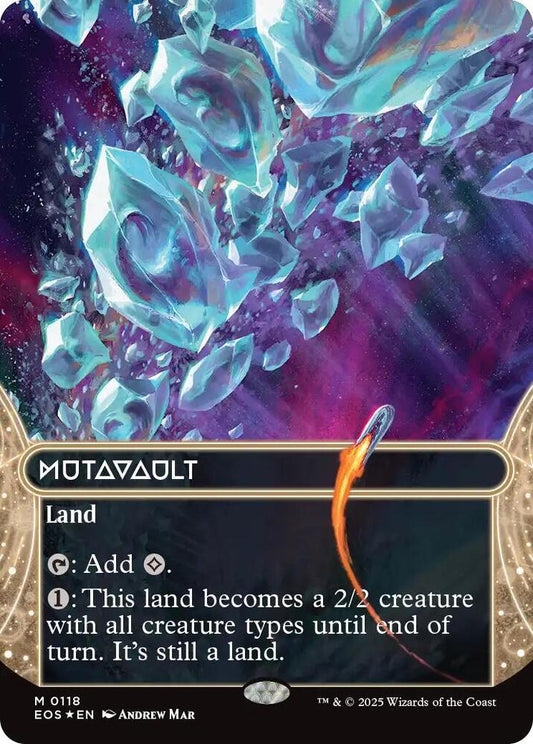 Mutavault (0118) (Borderless) (Galaxy Foil) [Edge of Eternities: Stellar Sights] 118