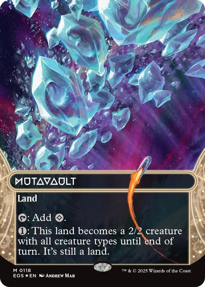 Mutavault (0118) (Borderless) (Galaxy Foil) [Edge of Eternities: Stellar Sights] 118